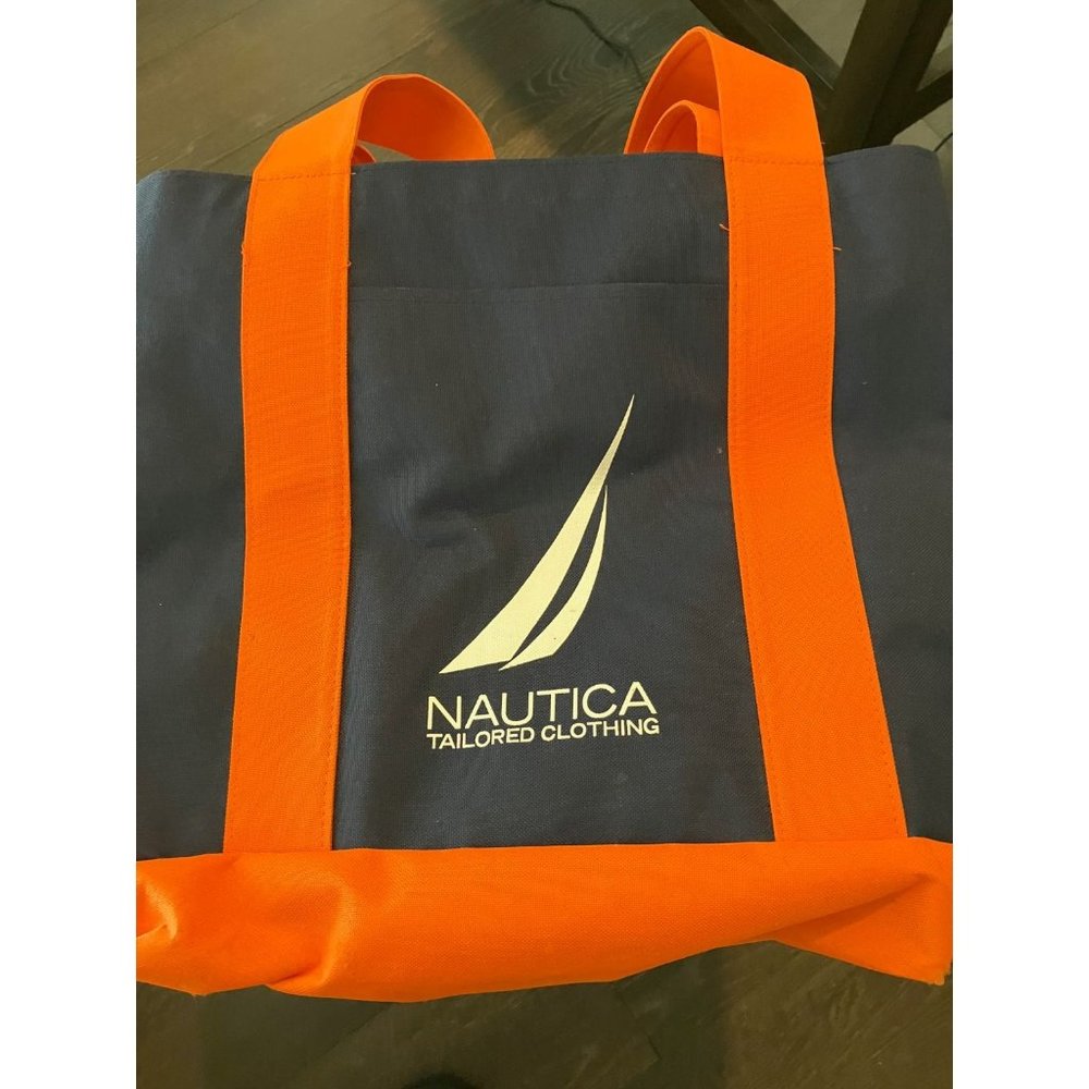 Nautica Blue and Orange Tote